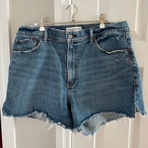 Abercrombie & Fitch Curve Love 4" Mom Short High Rise